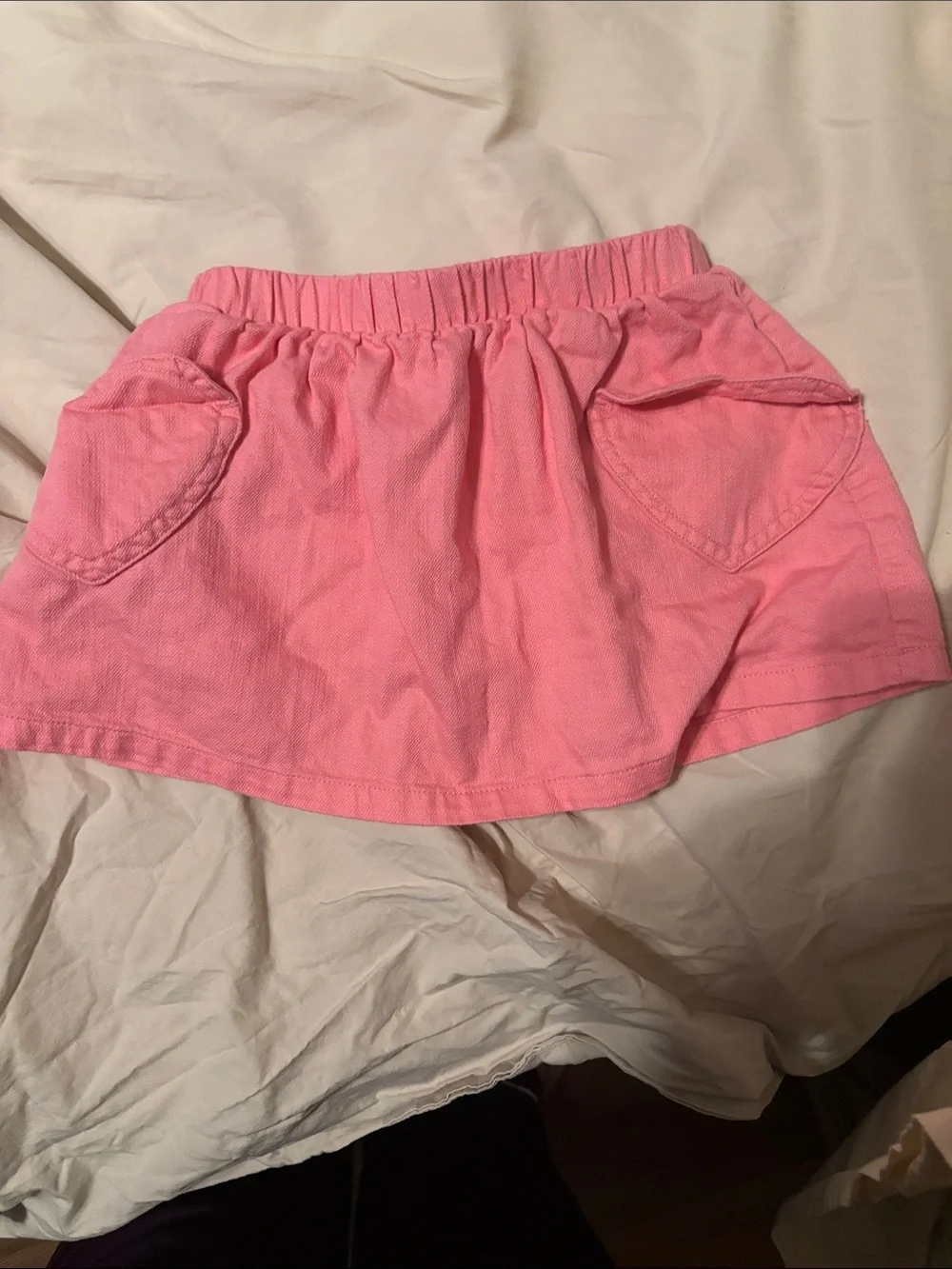 Cat & Jack Pink Girls Skort with Heart Pockets